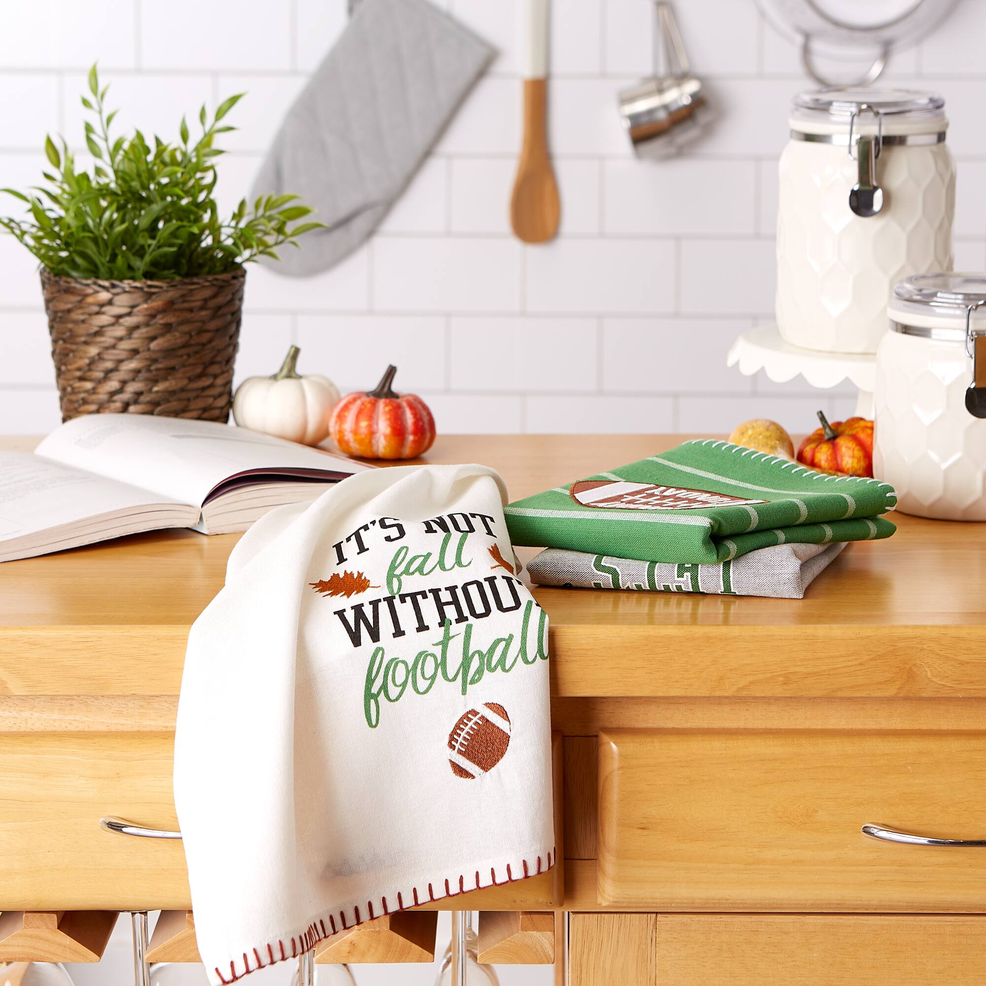 DII® Sunday Football Dishtowels Set